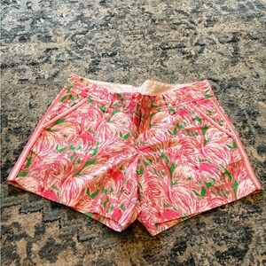 Lilly Pulitzer Pink and Green Floral shorts